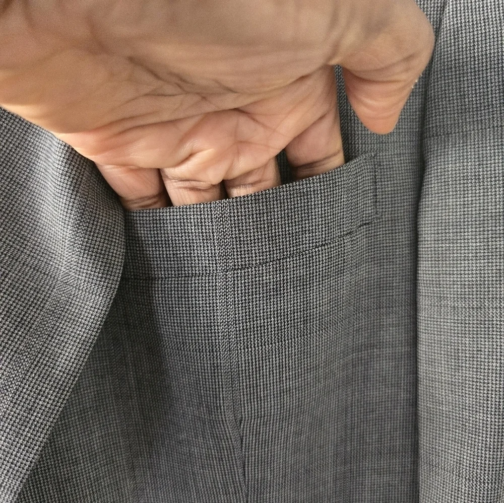 Christian Dior Monsieur Blazer Sports Coat Men Sz 43L Gray 2Button USA Exellent